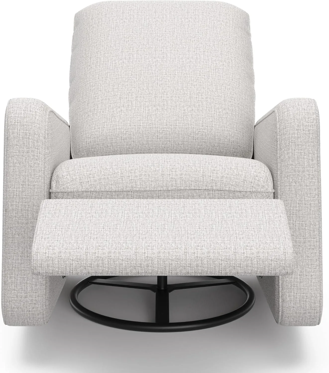 Graco Teddi Power Recliner Swivel Glider (Steel Basketweave) – Electronic Power Recline, USB-A & USB-C Charger, Premium Cushioning & Comfort