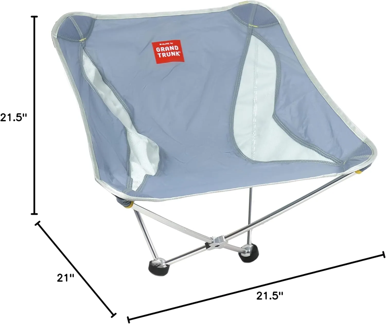 GRAND TRUNK Alite Monarch Chair – Ultra-Lightweight & Portable Camping Chair, Quick Setup, Rocking Design, Durable Aluminum Frame for Hiking, Backpacking, Fishing & Beach (Storm)