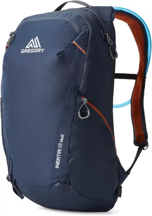 Gregory Inertia 18L H2O Unisex Day Hiking Backpack with included Water Reservoir/Bladder, One Size Fits All, Indigo Blue