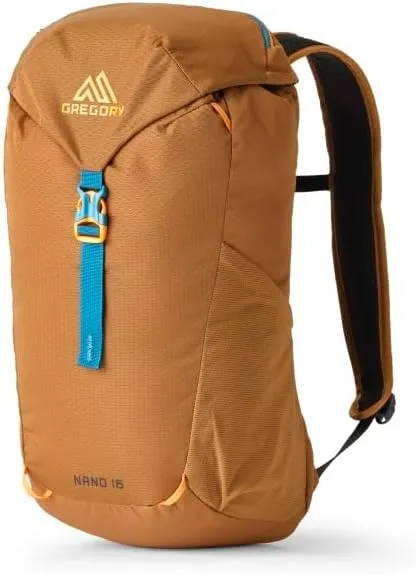 Gregory Nano 16L Unisex Day Hiking/Commuter/Active Travel Backpack, Breathable Backpanel, Hydration Port, One Size Fits All, Moab Tan