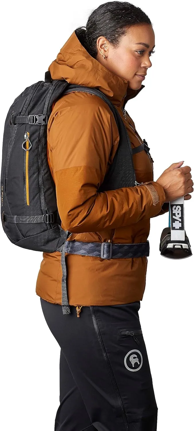 Gregory Verte 18L Unisex Skiing & Snowboarding Backpack, Carry Skis, Snowboard, Insulated Hydration Sleevee For Water Bladders (Reservoir Not Included), Small/Medium, Coyote Midnight