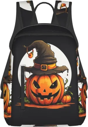 halloween cute pumpkin print Fashion Backpacks Hiking Camping Day bags Men Women Traveling Outdoor backpacks