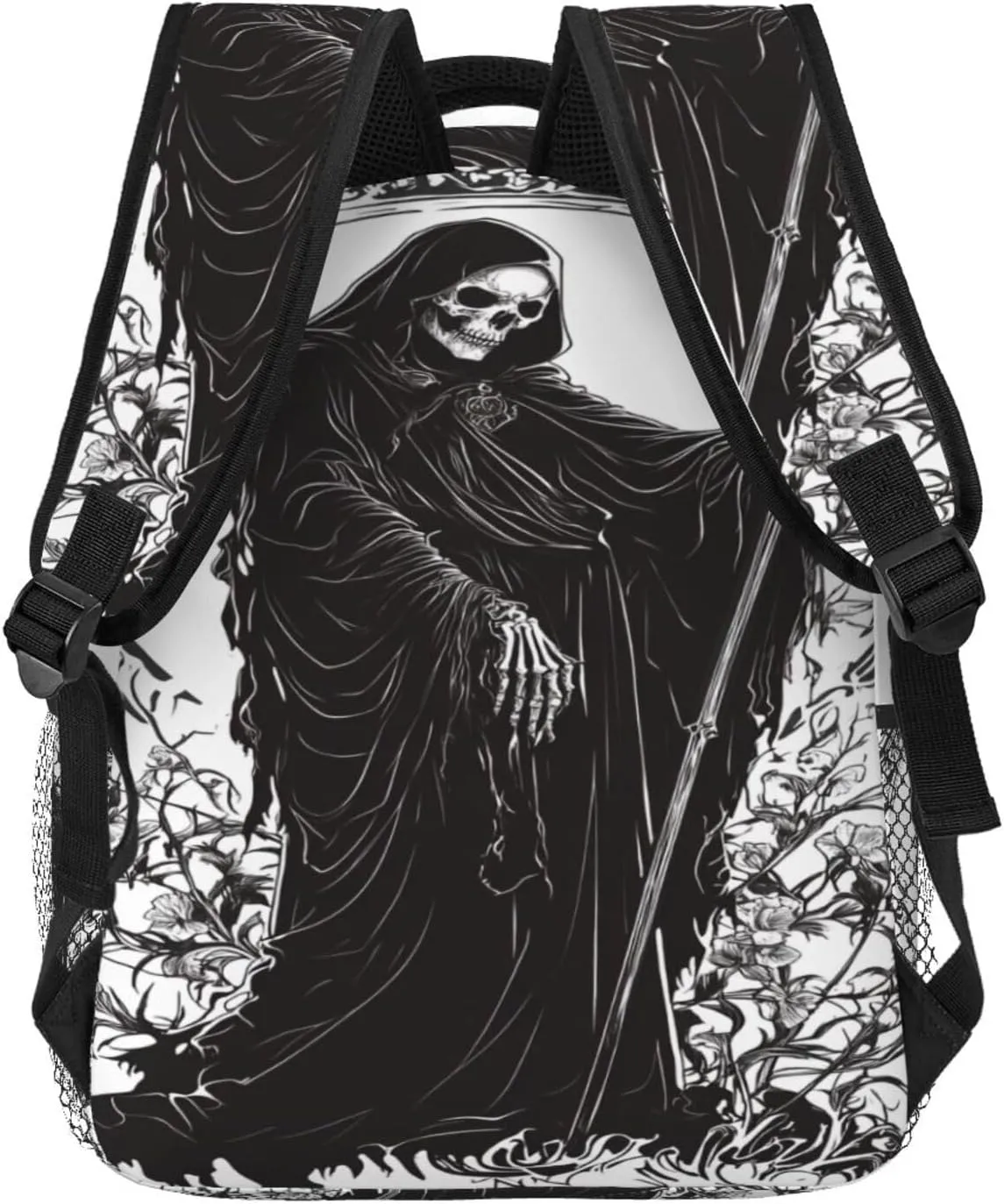 Halloween Skull Witch Casual Backpack For Trekking Office Unisex