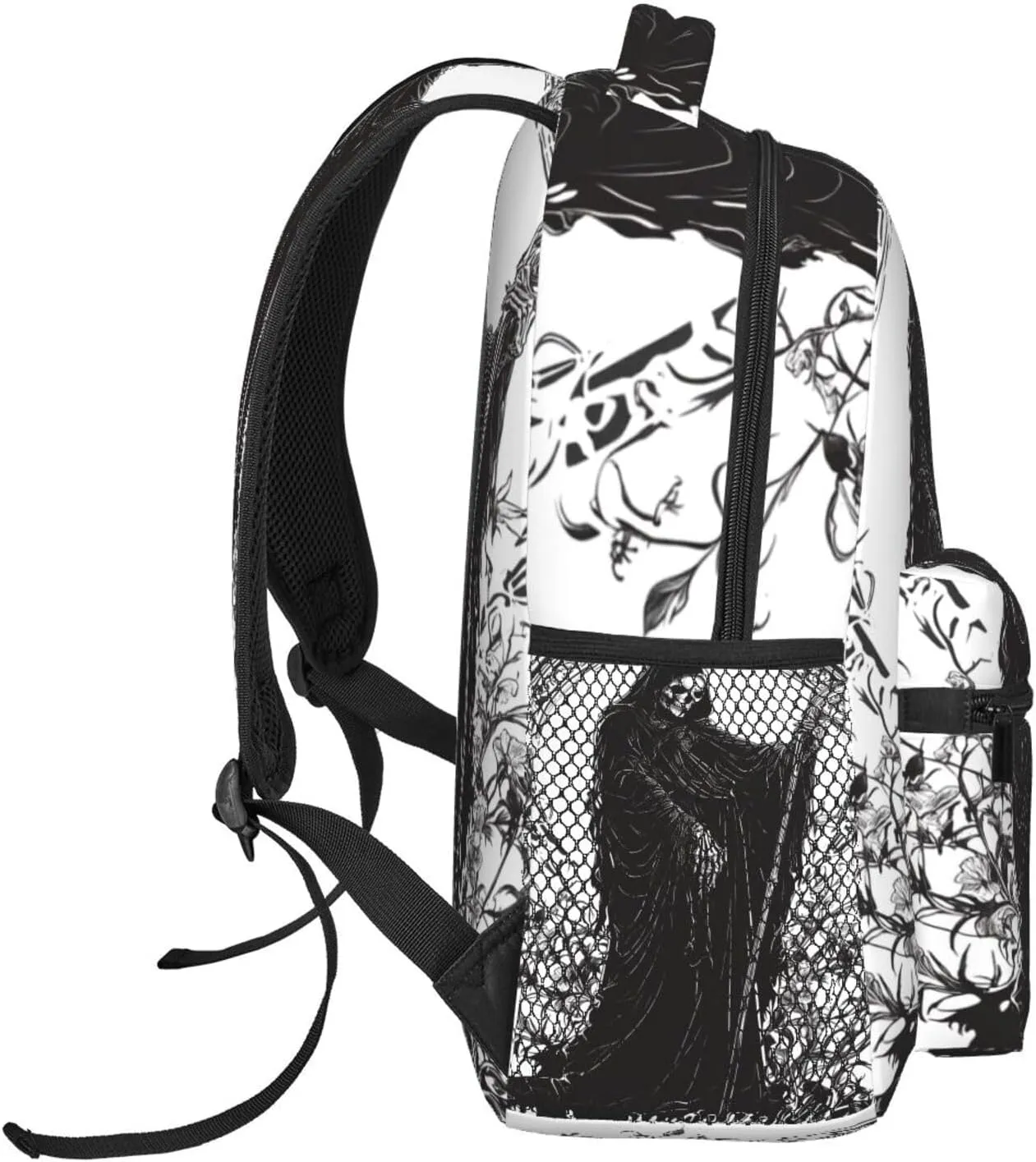 Halloween Skull Witch Casual Backpack For Trekking Office Unisex