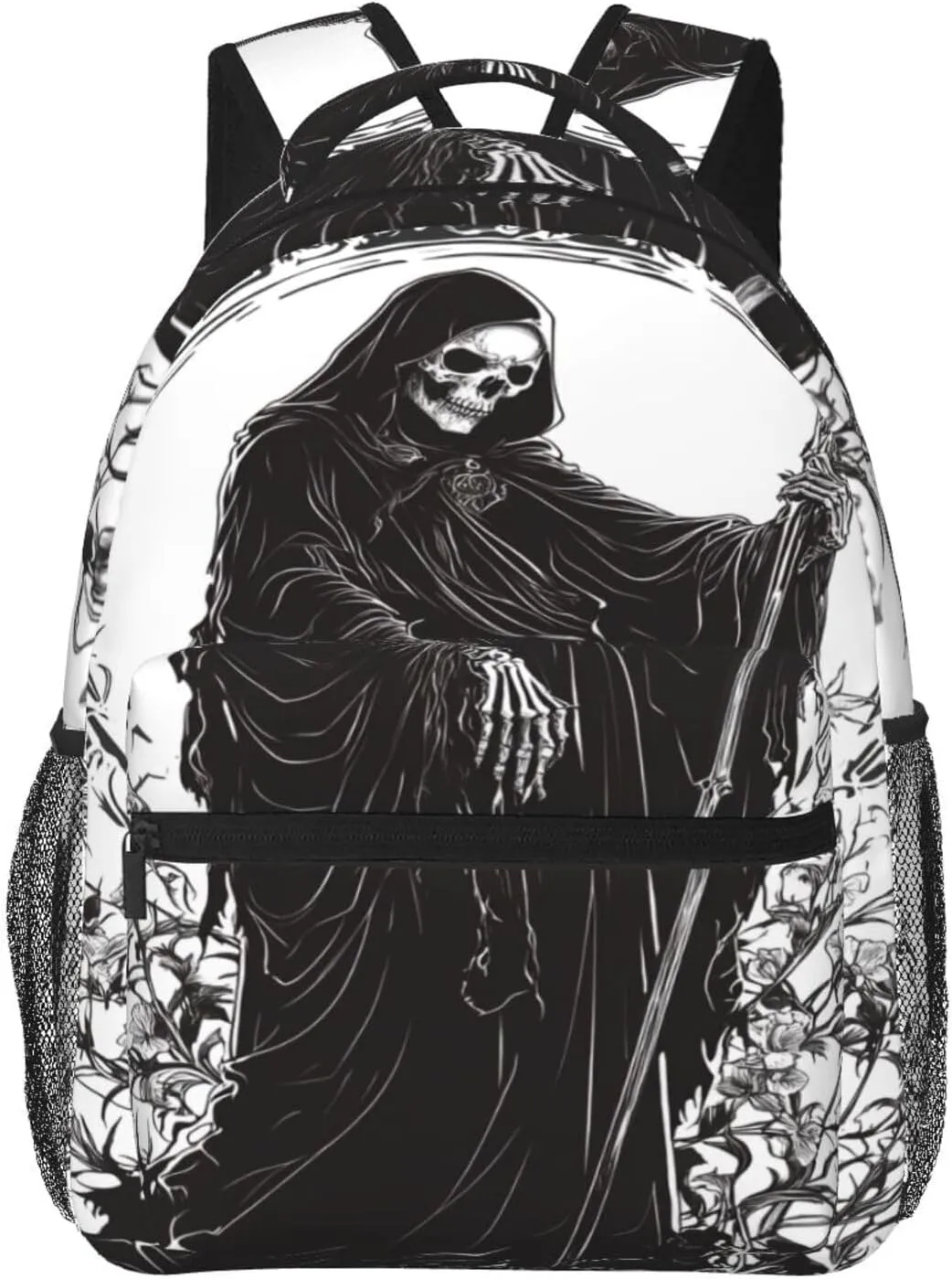 Halloween Skull Witch Casual Backpack For Trekking Office Unisex