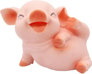 H&W New Squint Pig Coin Money Bank, Shatterproof Piggy Bank, Creative Money Bank, Can Store 1000 Coins, Best Bitrthday Gift, Squint Piggy (WK7-D22)
