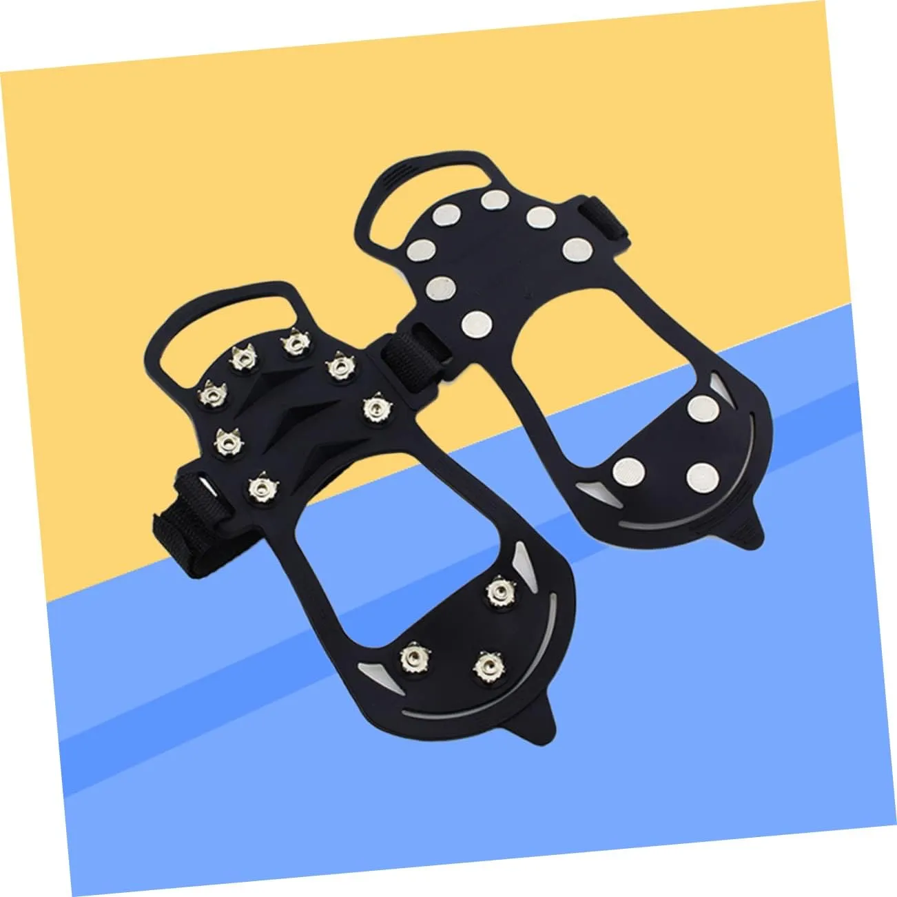 HANABASS Ice Crampons Snow Cleats Ice Spikes Ice Cleats Ice Grips for Shoes Crampons for Hiking Snow Grips for