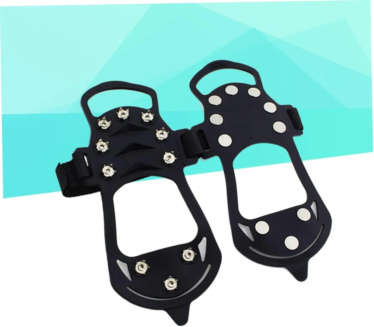 HANABASS Ice Crampons Snow Cleats Ice Spikes Ice Cleats Ice Grips for Shoes Crampons for Hiking Snow Grips for