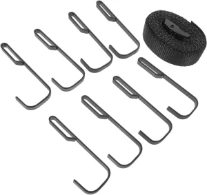 HANABASS Multi-use Outdoor Hooks Tree Stand Hook Straps for Hunting Tree Climbing Harness