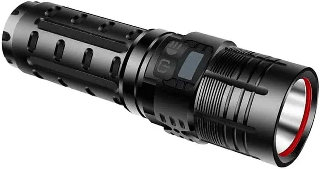 Handheld Flashlight,High Lumens LED, Super Bright, Zoomable, 5 Modes, Water Resistant - Best Camping, Emergency Flashlights,Rechargeable