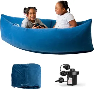 Harkla Hug Sensory Chair 60" - Inflatable Sensory Pod for Kids- Sensory Toys for Children- Therapeutic Compression Toys | Kids 6 to 12 | Pea Pod and Air Pump