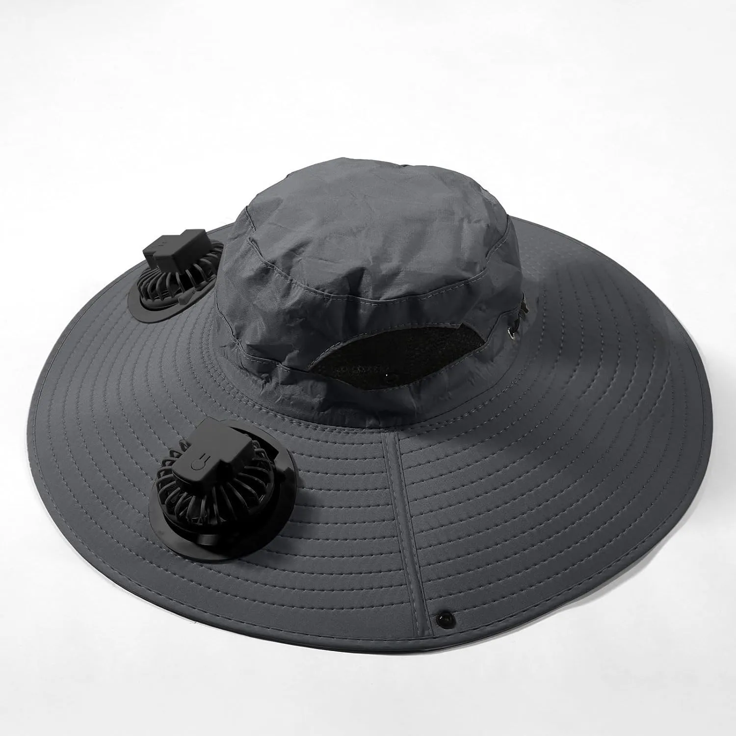 Hat with Fans Solar Power, Solar Fan Hat for Men Women,Optional Solar Fan Sun & USB Charging Sombrero Con Ventilador Solar