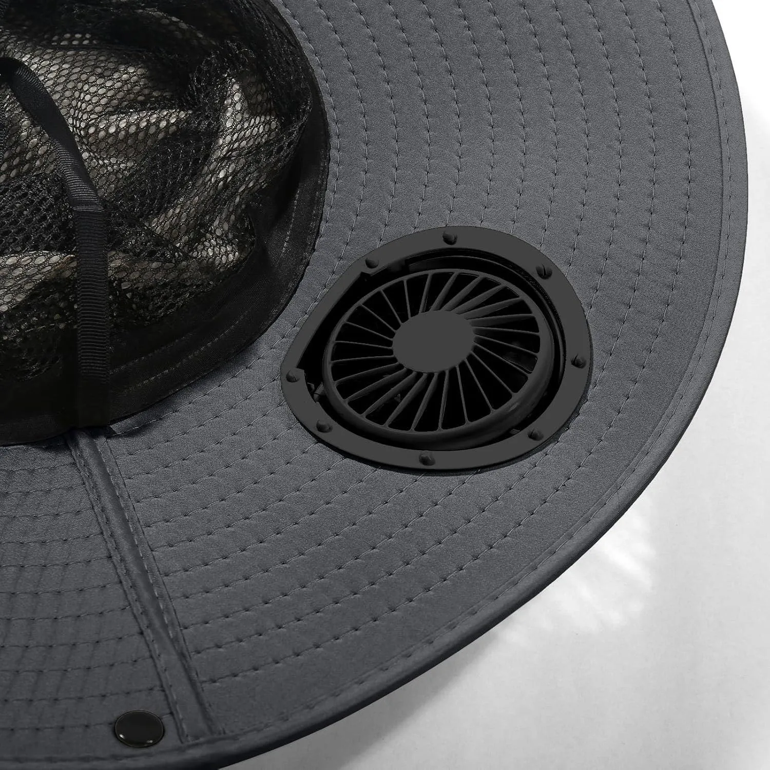 Hat with Fans Solar Power, Solar Fan Hat for Men Women,Optional Solar Fan Sun & USB Charging Sombrero Con Ventilador Solar