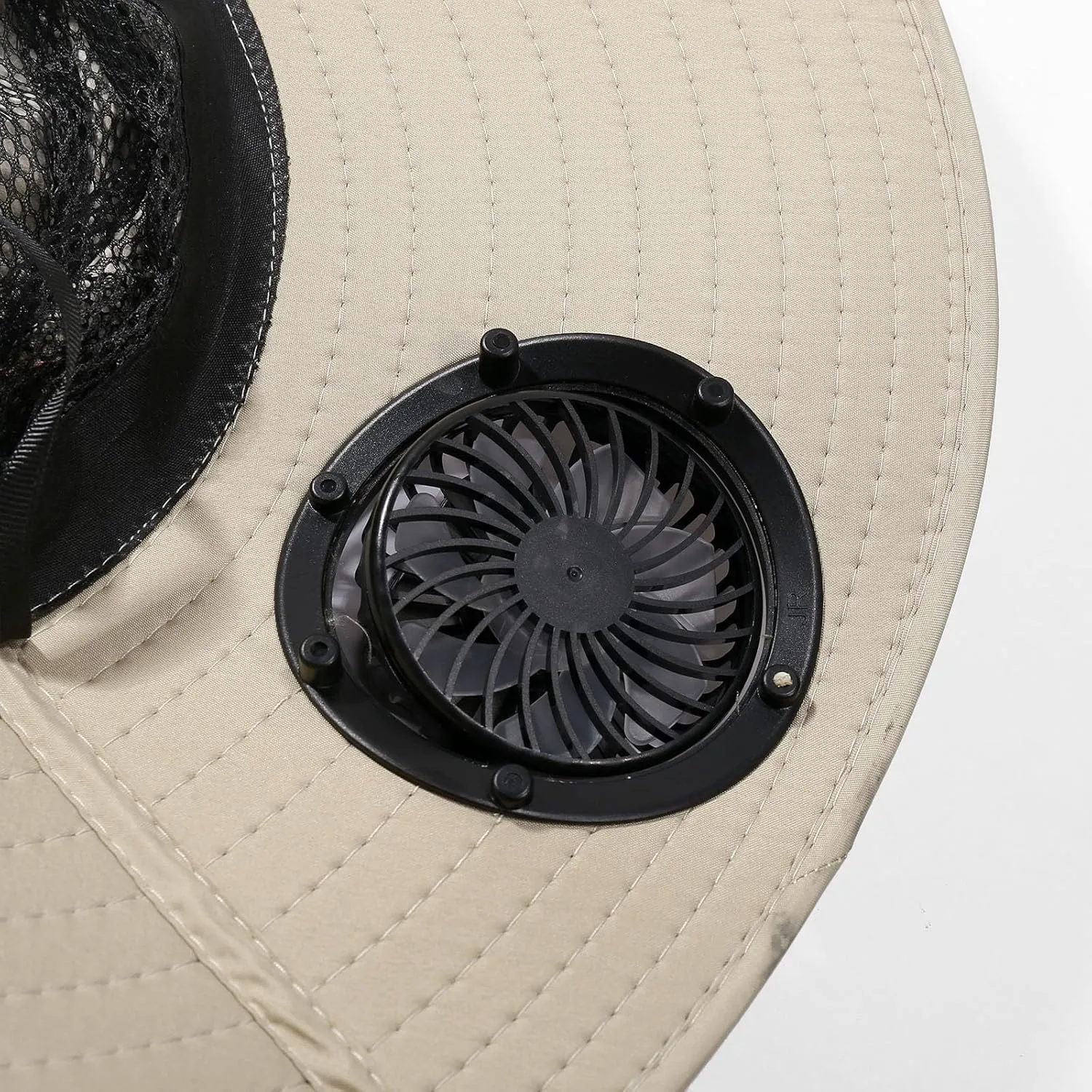 Hat with Fans Solar Power,Wide Brim Sun Hat with 2 Solar Fan Powered Fans Waterproof Breathable Bucket Hat