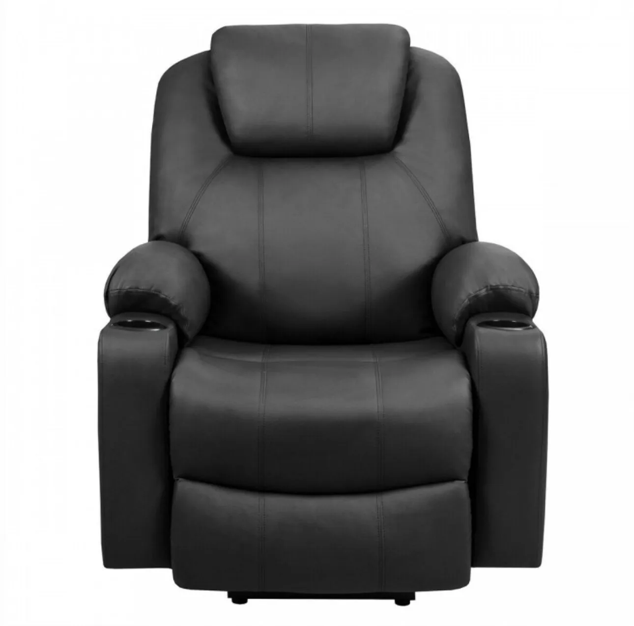 Heavy Duty Modern & Elegant Electric Power Lift Multifunction Electric Recliner With Massage Features | 2 Side Pockets | Cup Holders | Lumbar Heating | USB Charge Port