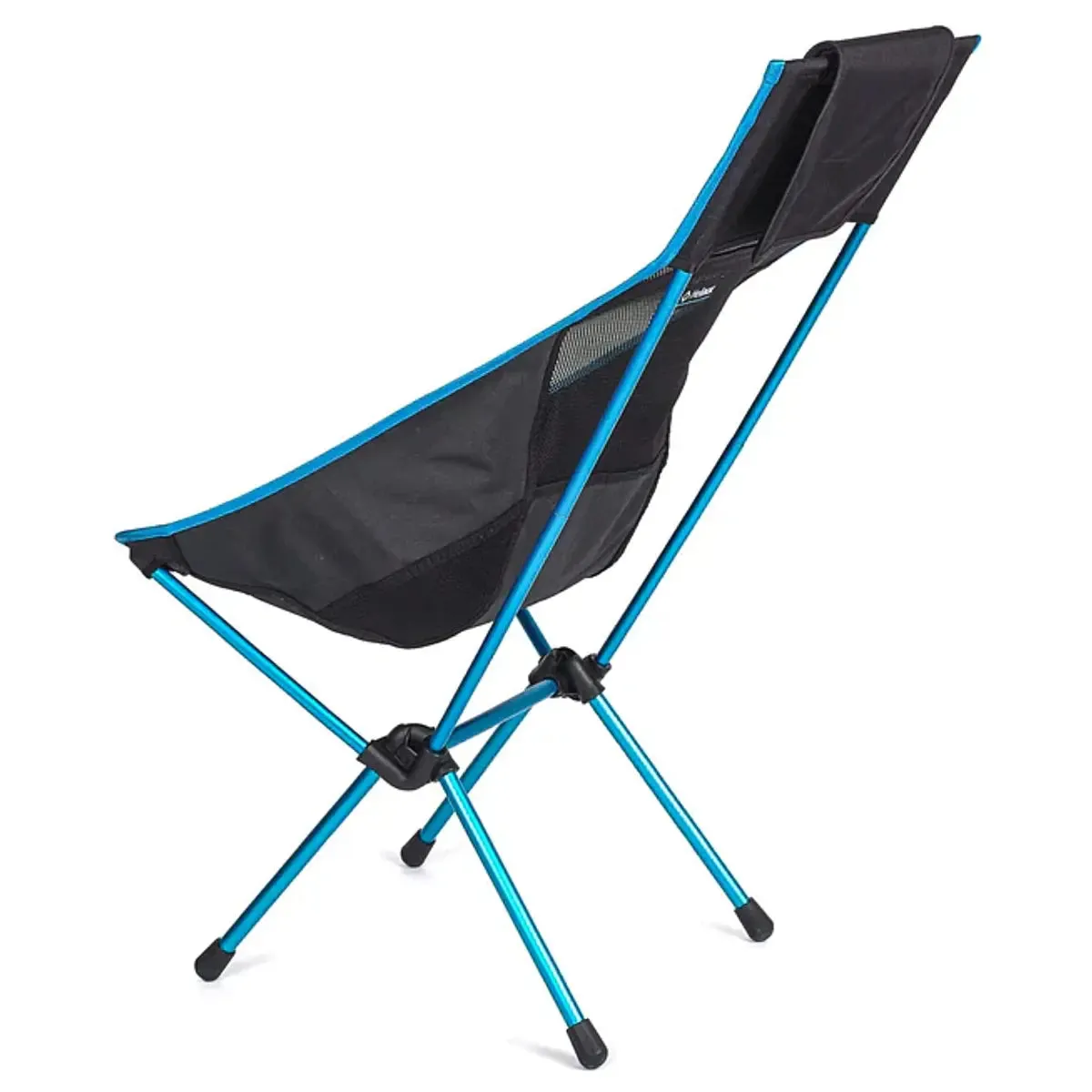 Helinox Sunset Chair - Lightweight Compact Camp Chair - Black / Cyan Blue Frame