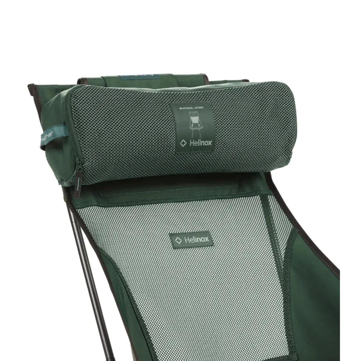 Helinox Sunset Chair - Lightweight Compact Camp Chair - Forest Green / Steel Grey Frame