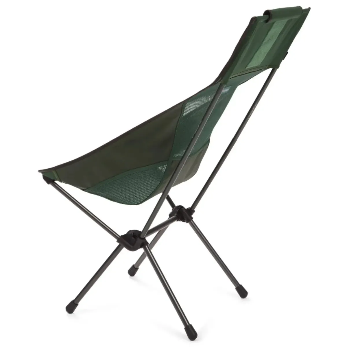 Helinox Sunset Chair - Lightweight Compact Camp Chair - Forest Green / Steel Grey Frame