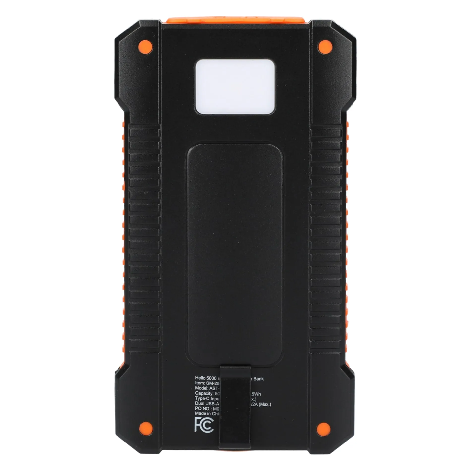 Helio 5000 mAh Solar Power Bank with Full Color Print