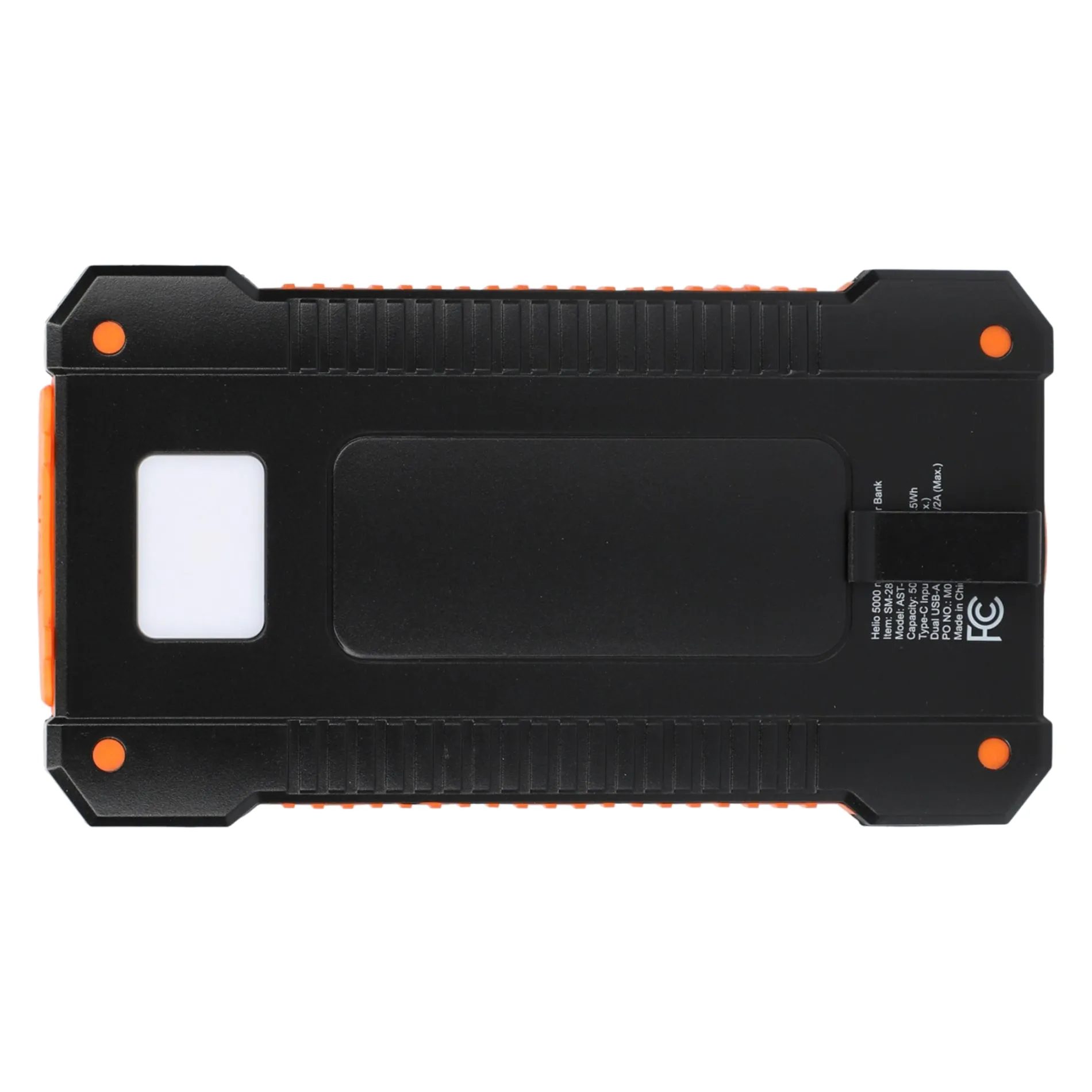 Helio 5000 mAh Solar Power Bank with Full Color Print
