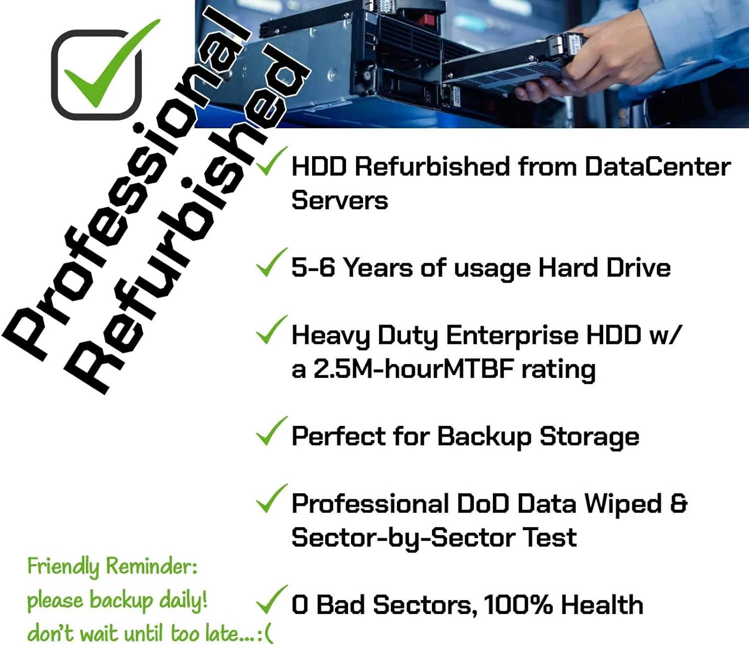HGST WD Ultrastar DC HC530 14TB SATA 6Gb/s 3.5-Inch Data Center HDD - WUH721414ALE604 0F31152 (Renewed)