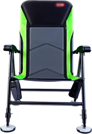 High Back Chair Fishing Chair Folding Stool Lightweight Portable Recliner with Pillow and Liftable Legs Chaise Lounge Chair for Camping Picnic Camping Chair