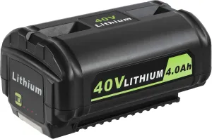 High-Capacity 4.0Ah Replacement Battery for Ryobi 40V Battery – Extended Life and Reliable Performance