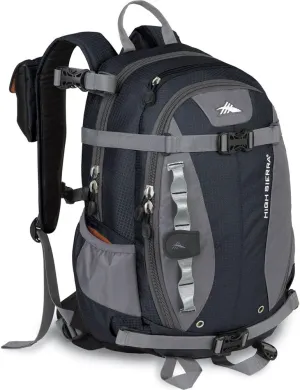 High Sierra Spire Frame Backpack, Black/Tungsten, One Size