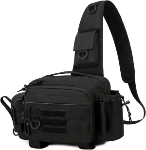 Hiking Backpack Lightweight Outdoor Day Pack for Men and Women Durable Waterproof Travel Backpack (Black, 7.87 Inches)