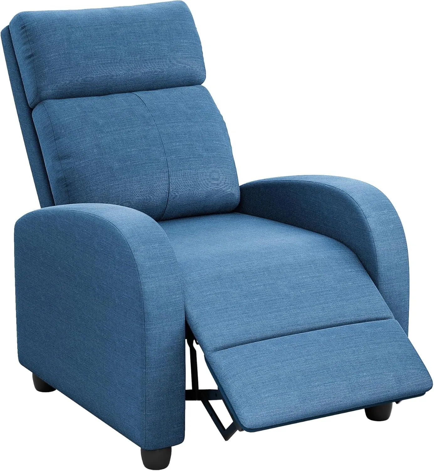 Homall Recliner Chair, Recliner Sofa for Adults, Recliners Home Theater Seating with Lumbar Support, Reclining Sofa Chair for Living Room (Fabric, Dark Blue)