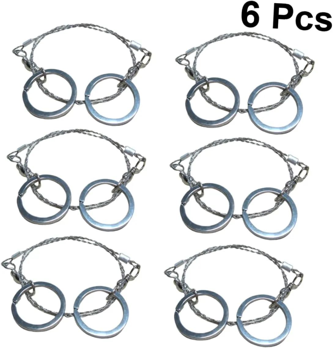 Homoyoyo 6pcs Chainsaw Survival Universal Saw Outdoor Survive