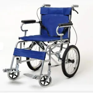 Hospital Trolley Medical Supplies Rack Lightweight Folding Wheelchair Driving Medical Adult Portable Elderly Manual Wheelchair Disabled Cart