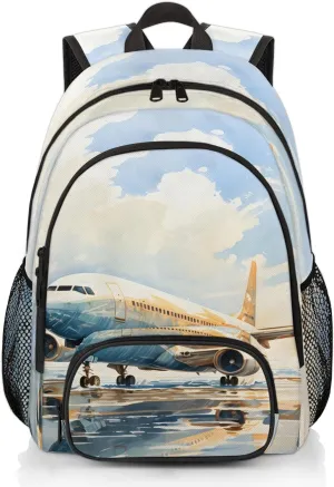 Hummingbird Flowers Carry on Travel Backpack for Women Men Water resistant Lightweight Rucksack Backpack for Weekender Casual Work Hiking Vintage Rustic Farmhouse