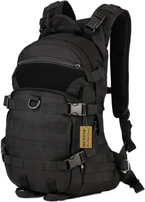 HUNTVP 25L Tactical MOLLE Assault Military Backpack Rucksack with Hydration Bladder Pocket