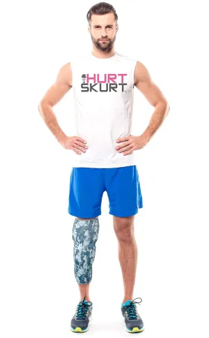 HurtSkurt Seal Team 2-in-1 Hot and Cold Therapy Compression Gel Sleeve | Harness-Free Heat and Ice Pack with Stretch-to-Fit Fabric for Hand, Wrist, Forearm, Foot, Ankle and Calf Pain | Large