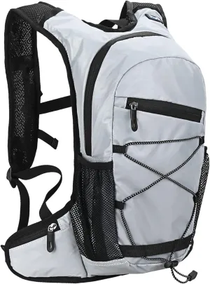 Hydration Backpack, 8L High Visibility Reflective Cycling Hydration Backpack Outdoor Sports Running Hiking Backpack Travel Daypack Shoulder Bag