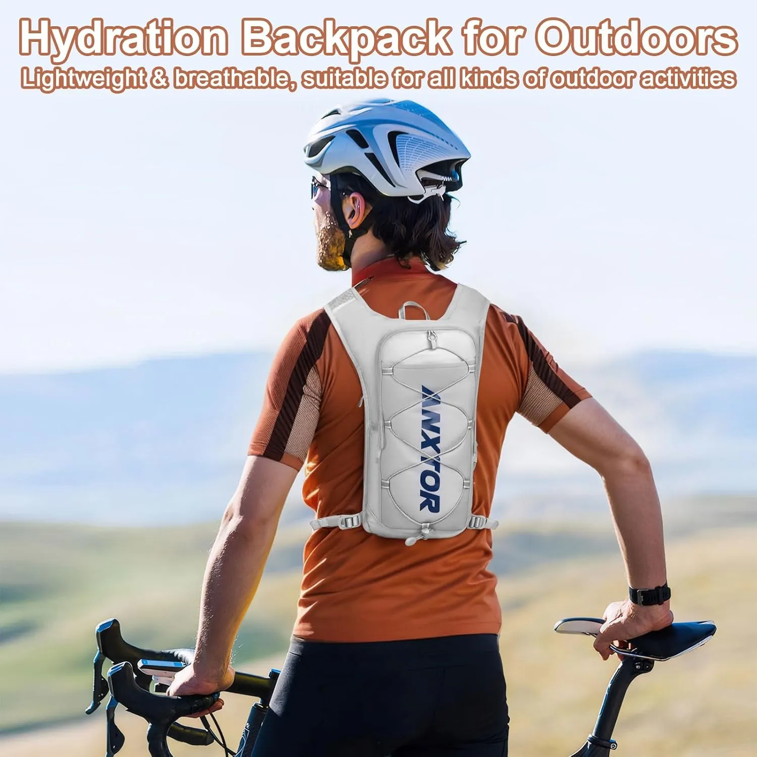 Hydration Pack Backpack,Hiking Backpack with 2L Water Bladder Lightweight Running Hydration Vest for Men Women Hiking Cycling Climbing Camping