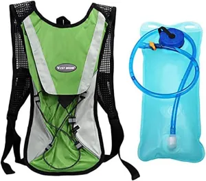 Hydration Pack Light Bicycle Backpack Hiking Running Mountaineering Hunting Cycling Water Supplement Bag Bicycle with 2 Liters of Water Bag