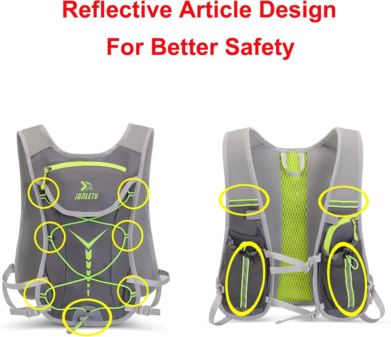 Hydration Pack with 2L Hydration Bladder – Rucksack, Water Backpack, Sports Vest, Hiking, Cycling, Climbing, Camping, Trail Running