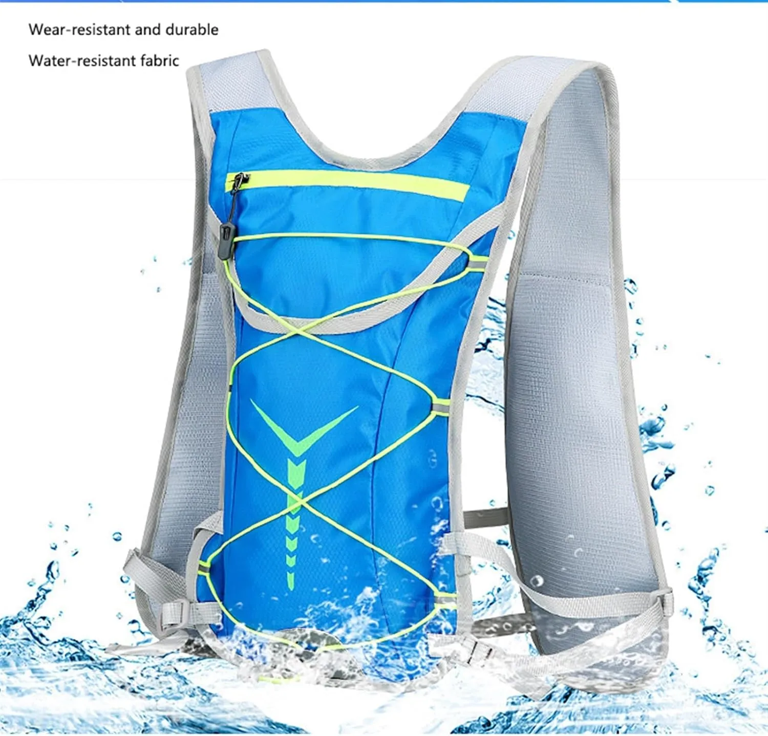 Hydration Running Backpack, Professional Hydration Vest Pack, Rucksack for Cycling Running Climbing Hiking Camping , Water Bladder