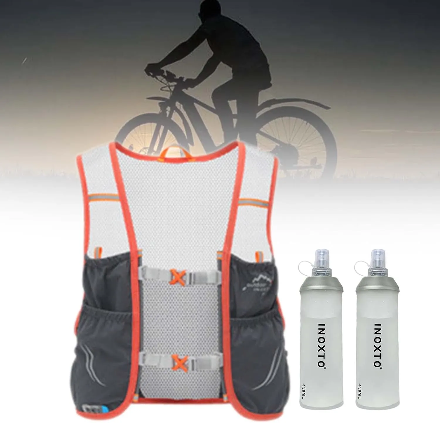 Hydration Vest Hydration Bag with2 Water Bladders Hydration Backpack Running Vest for Jogging Running Race Hiking Climbing