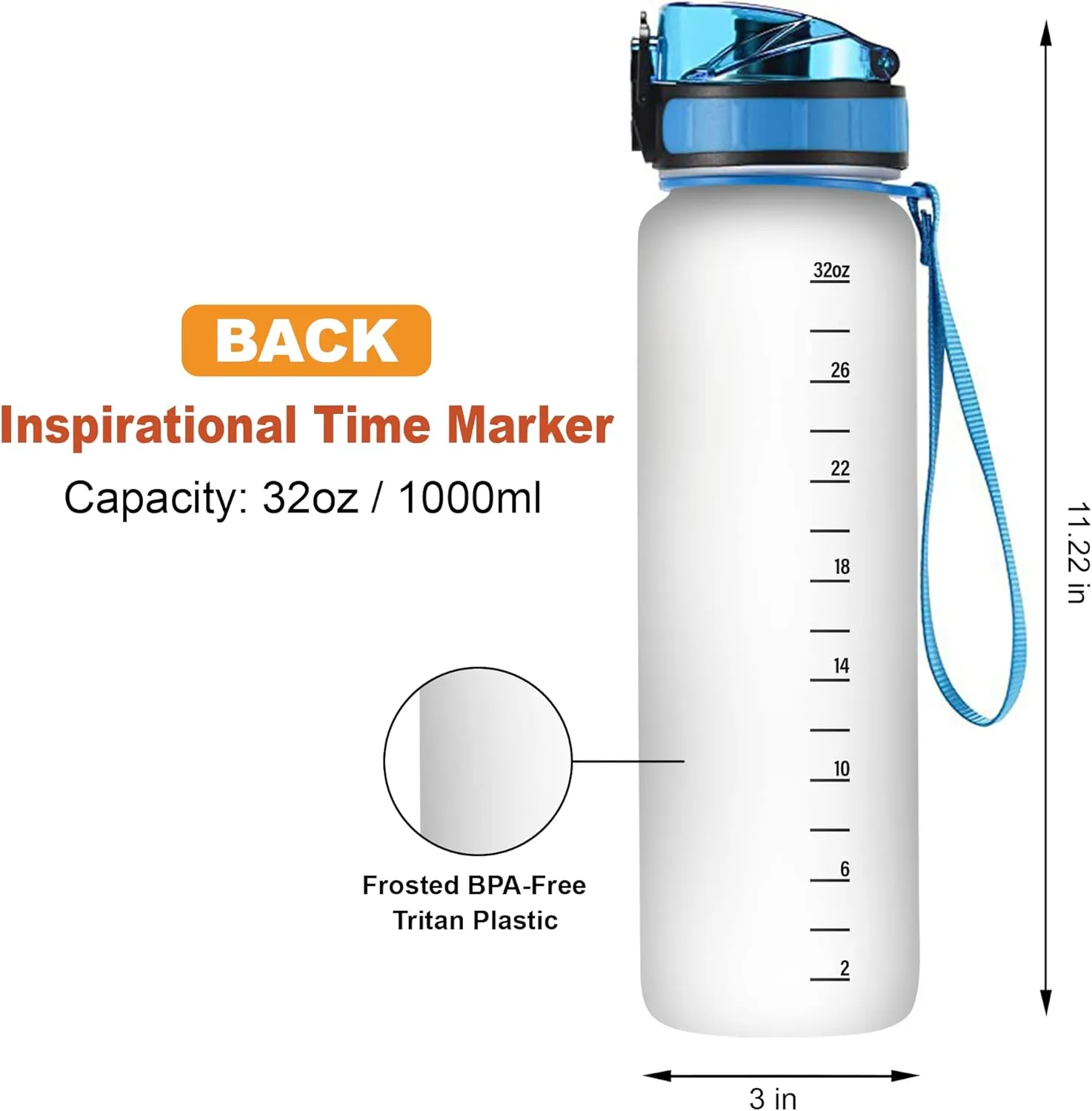 Hyturtle Personalized Photography Lovers 32 Oz 1Liter Motivational Water Bottle With Time Marker, Just A Girl Who Loves Photography, Camera Water Bottle Gifts For Women, Girl On Birthday, Christmas