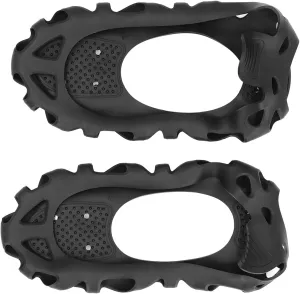 Ice Cleats for Shoes Boots, Portable Snow Traction Cleats Anti Slip Crampons, Steel Spike Design, Walk Traction Cleats for Hiking Walking Jogging Climbing