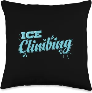 Ice Climbing Crampons Extreme Sports Throw Pillow