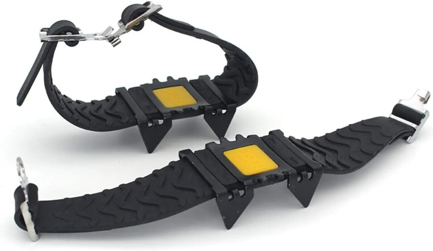 Ice Snow Grips 4 Ice Claw Universal Outdoor Safety Antiskid Snow Ice Climbing Shoe Spikes Grips Crampons Cleats Overshoes Traction Ice Grips for Shoes