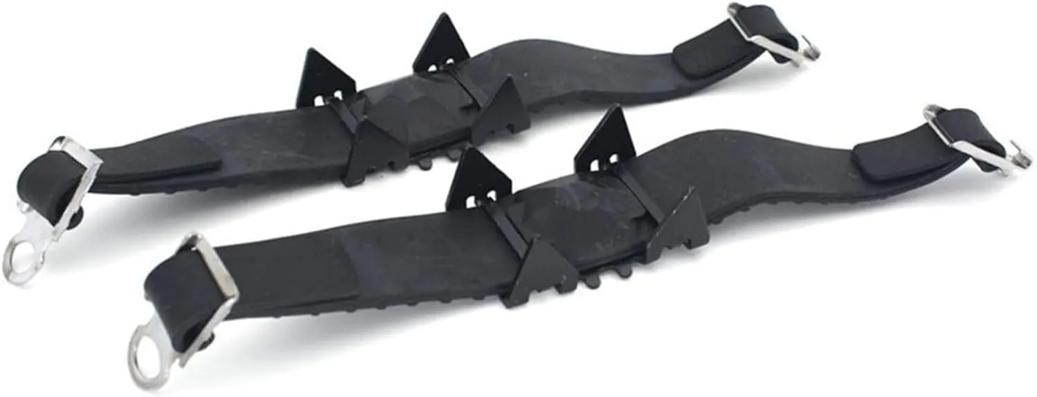 Ice Snow Grips 4 Ice Claw Universal Outdoor Safety Antiskid Snow Ice Climbing Shoe Spikes Grips Crampons Cleats Overshoes Traction Ice Grips for Shoes