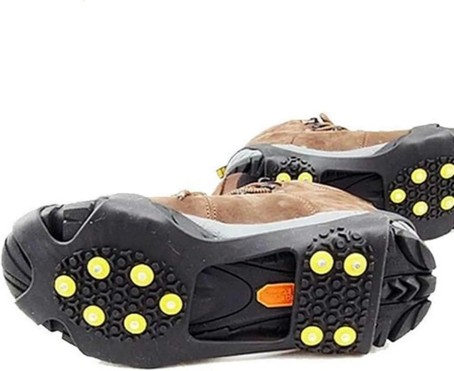 Ice Snow Grips Studs Anti-Skid Snow Ice Climbing Shoe Spikes Grips Crampons Cleats Overshoes Winter Climbing Shoes Cover Ice Grips for Shoes