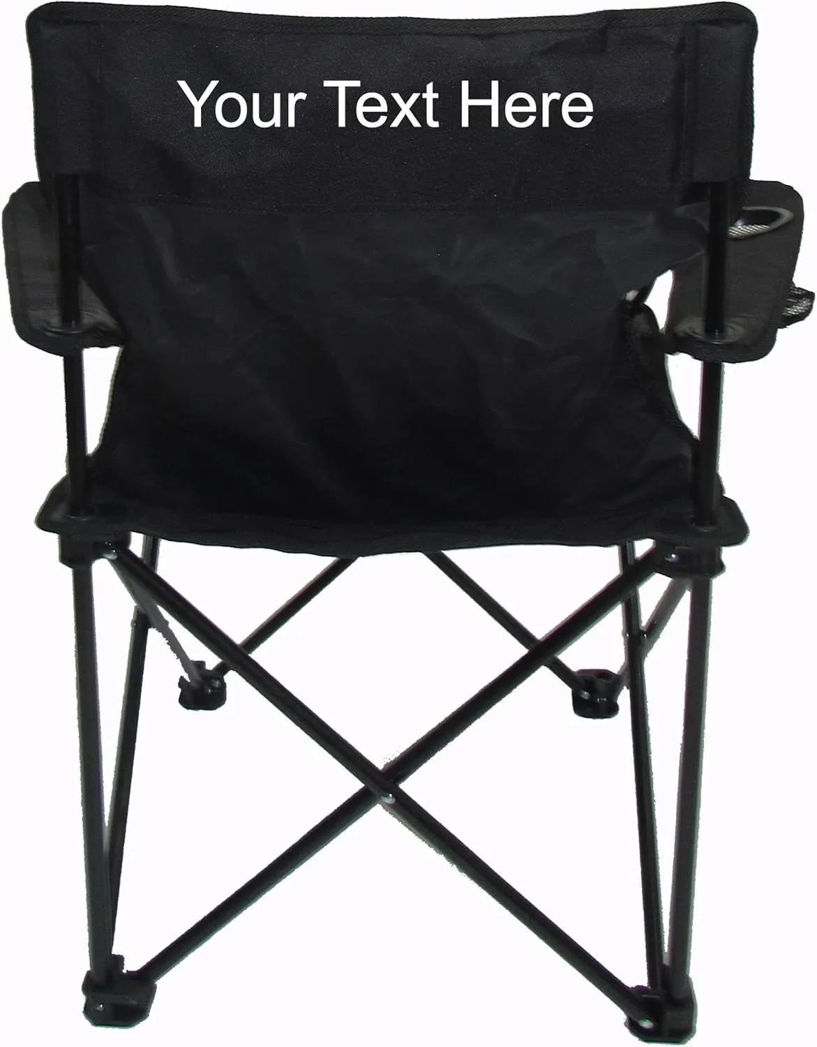 Imprinted Personalized C-Series Rider Classic Quad Chair - Black