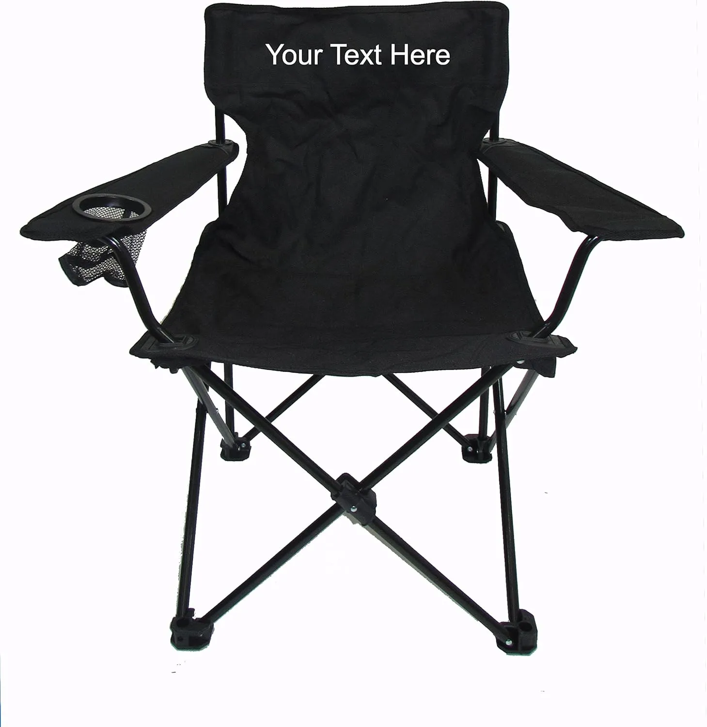 Imprinted Personalized C-Series Rider Classic Quad Chair - Black