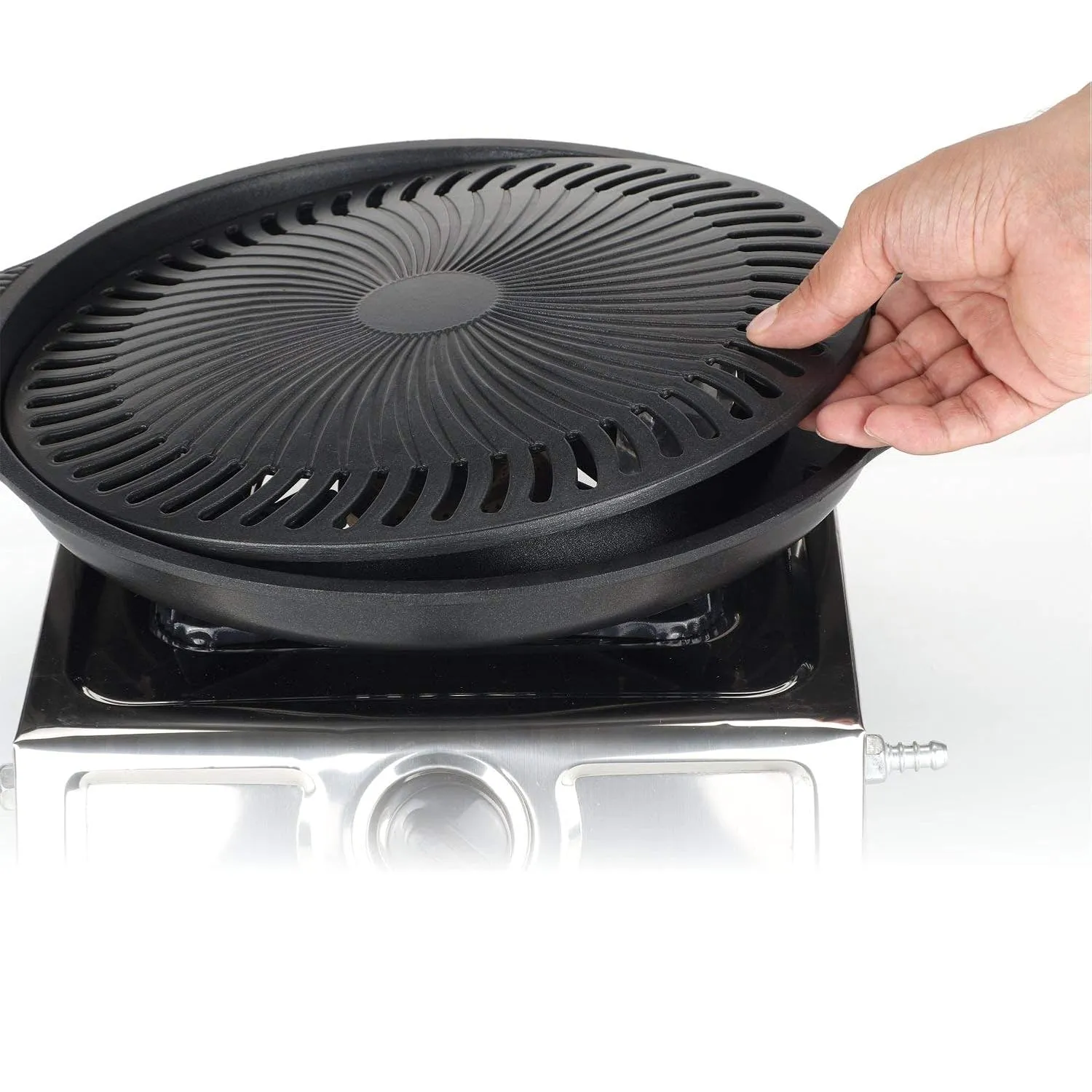 Indoor Gas Smokeless Barbeque Grill – Stainless Steel